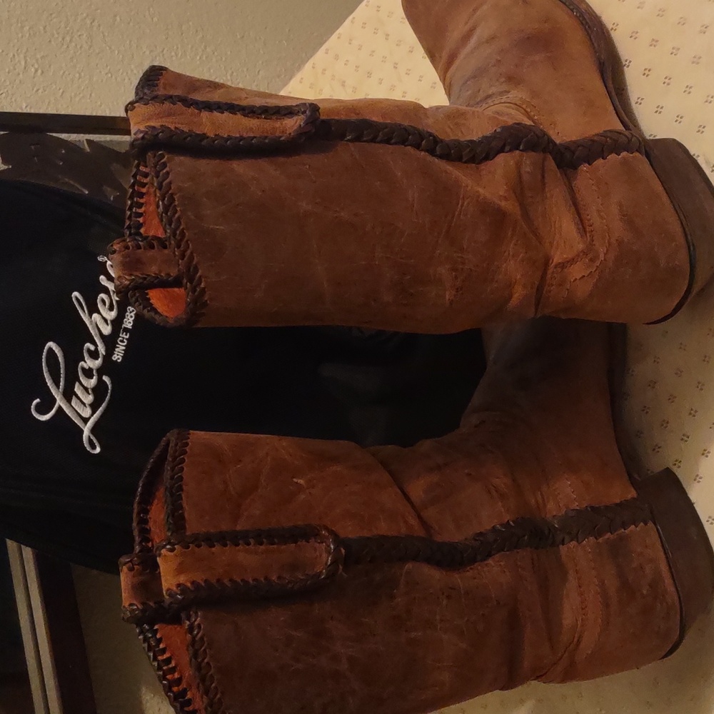 Lucchese Mad Dog Goat Leather Men's 10 1/2D